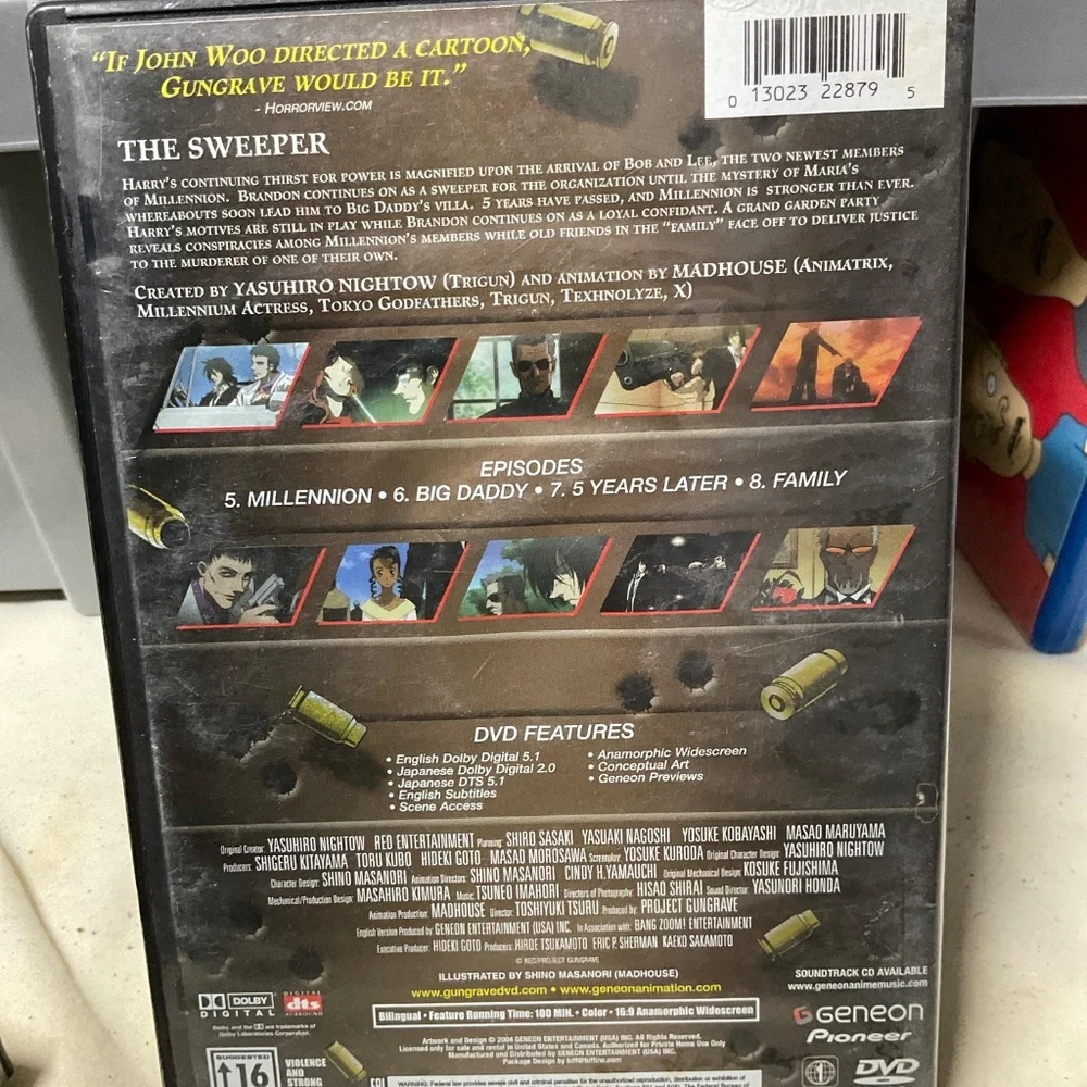 DVD’s - Gungrave vol. 1-5.  V156